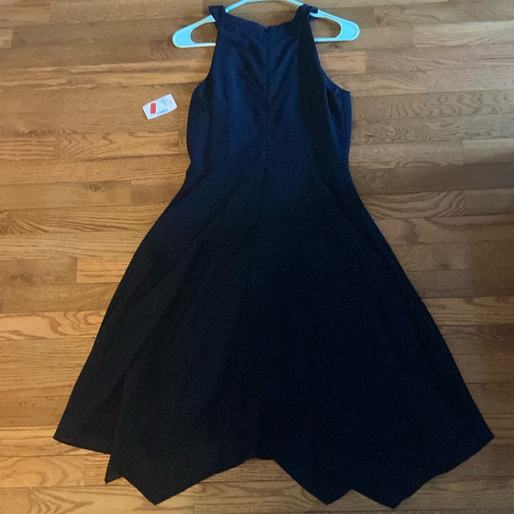 SAKS FIFTH AVE BLACK FIT & FLARE DRESS SIZE 2